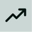 A black upward trending zigzag arrow, symbolizing growth, increase, or progress, against a light gray background.