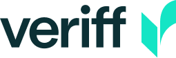 Veriff logo with the company name 'Veriff' in dark blue next to a teal geometric symbol.